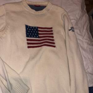 Gant tröja med amerikansk flagga i storlek M