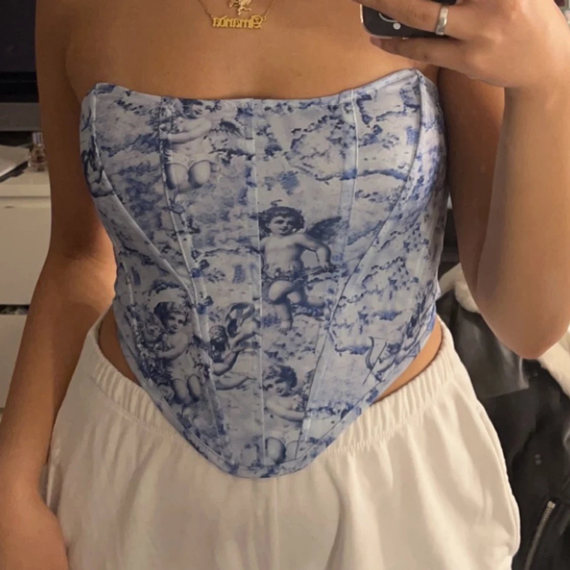 Corsett liknande topp