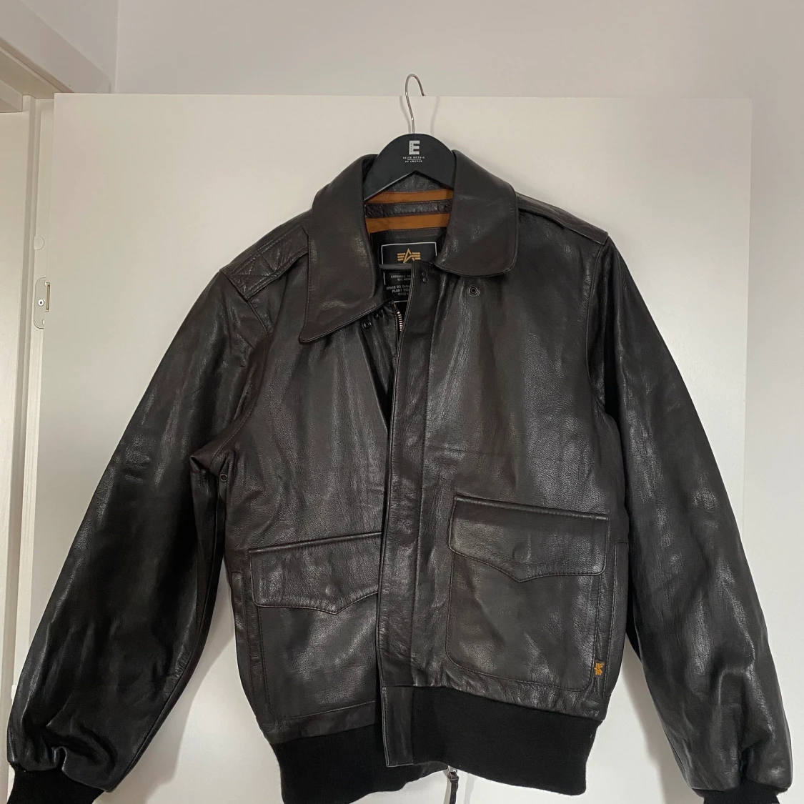 Alpha industries vintage skinn jacka 