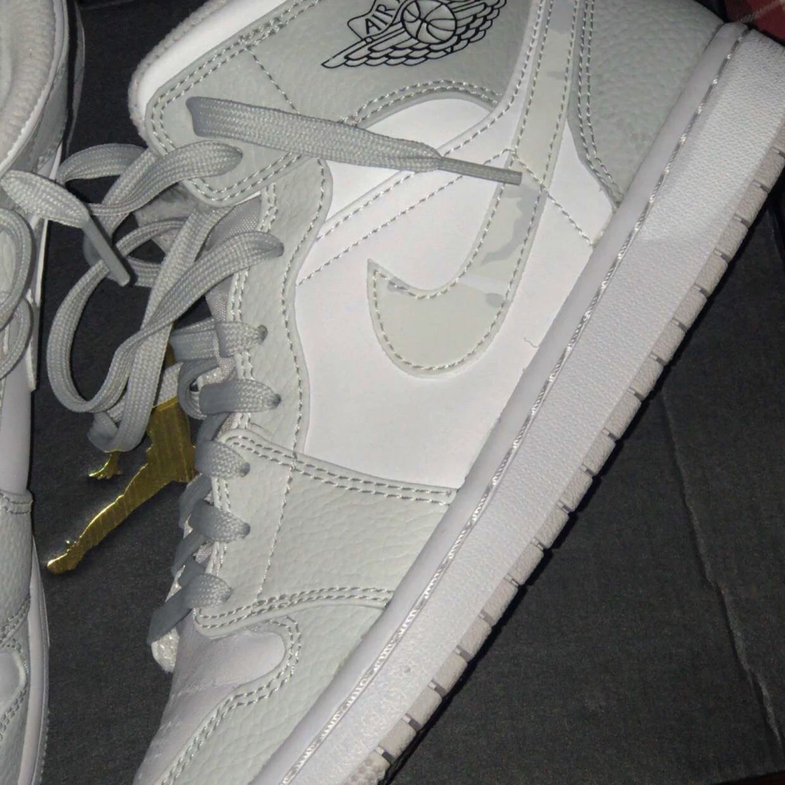 Nike jordens vit grå