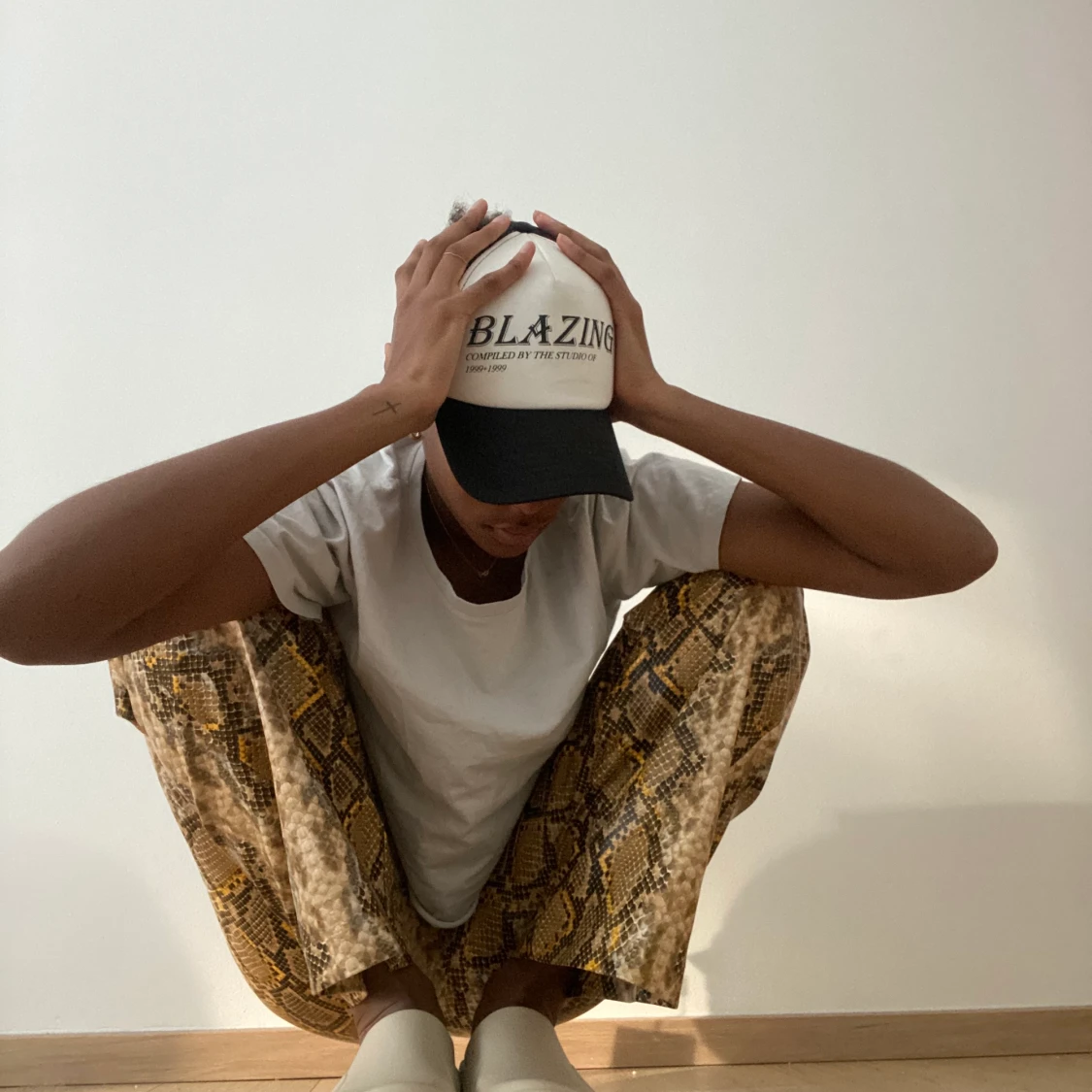 Faux Snake/Croc Skin Trousers  - 91