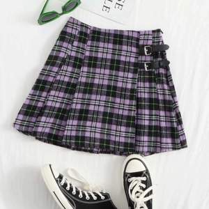 purple checked skirt for sale, worn only twice.