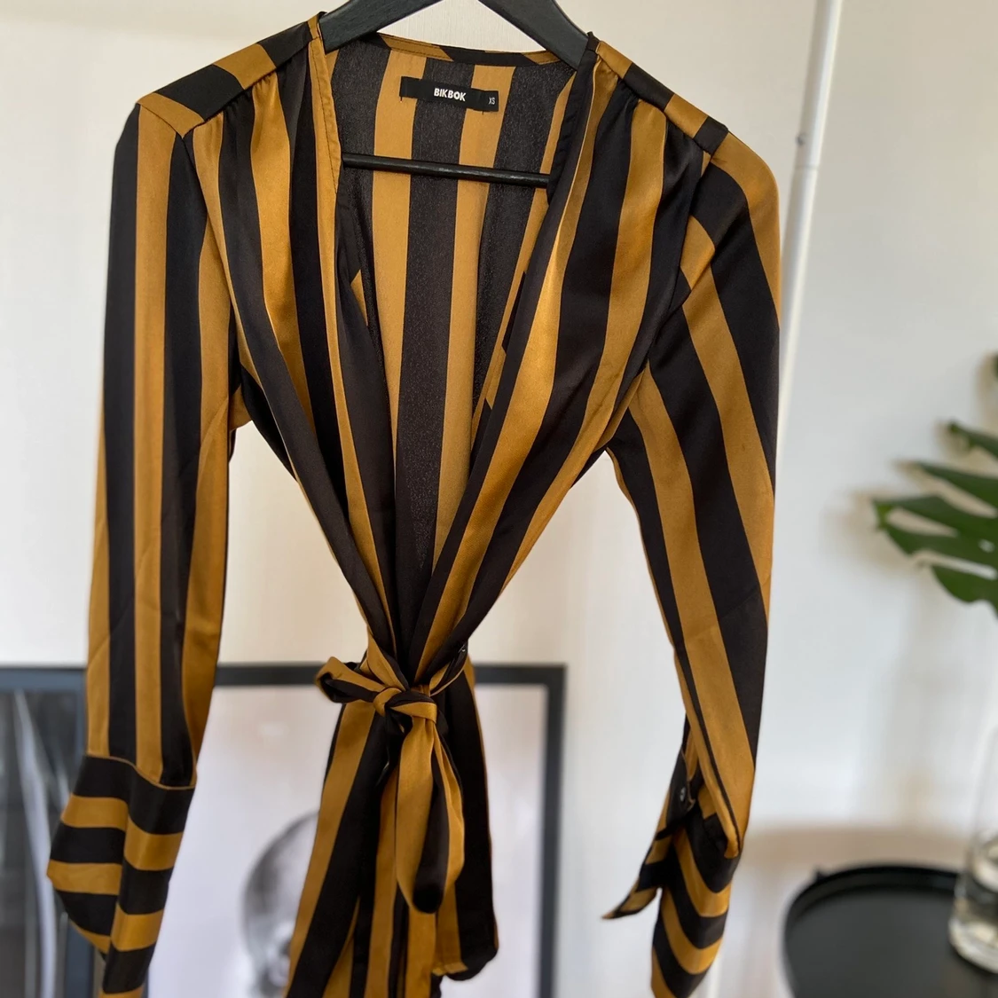 Striped satin blouse  - 90