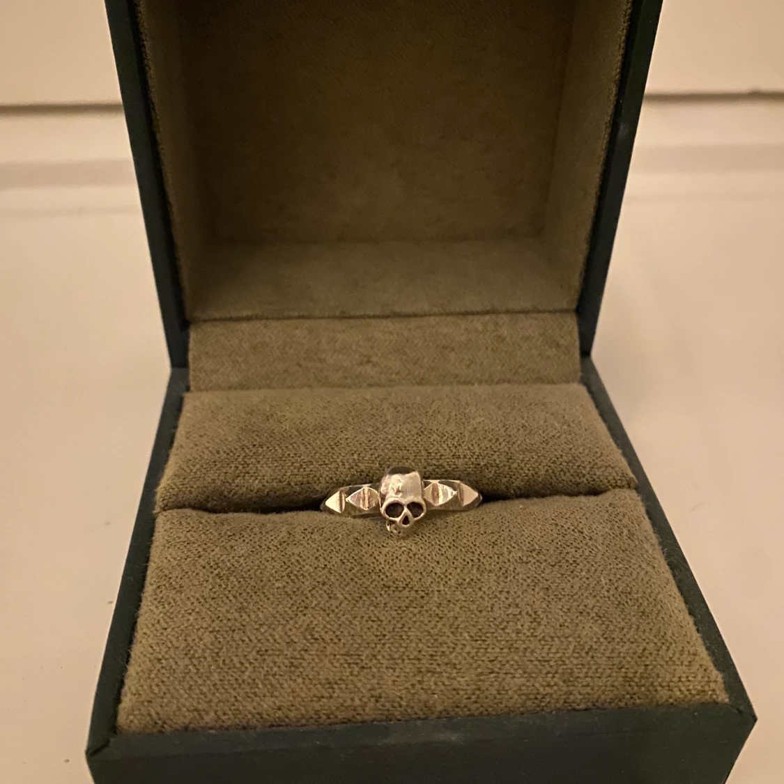 Silver ring - döskalle