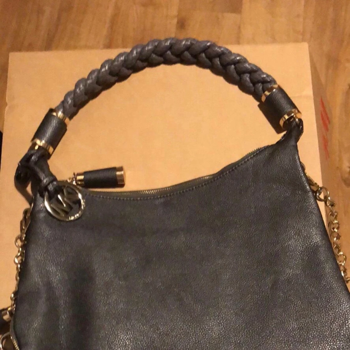 Michael Kors grey silver bag