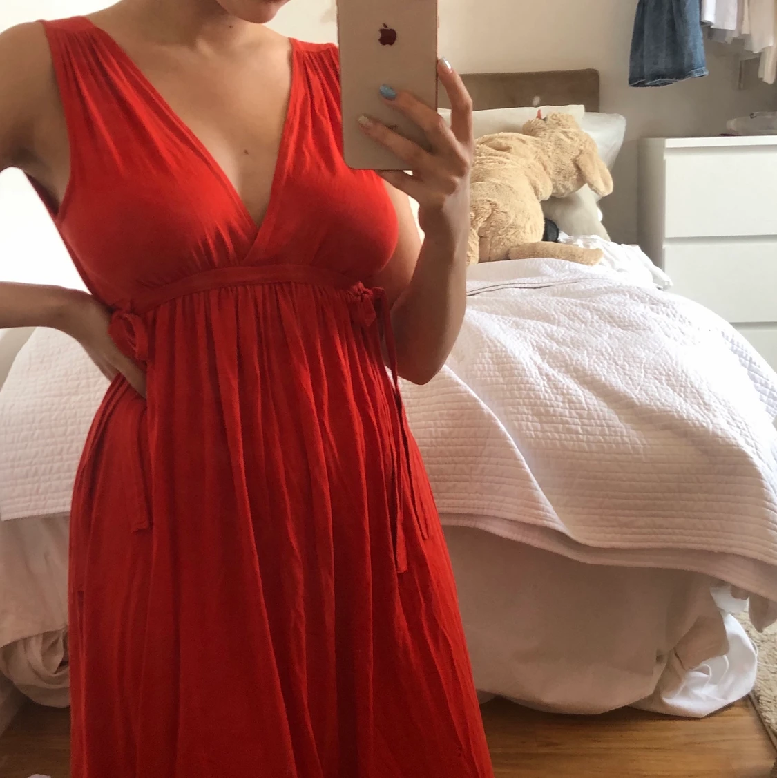 röd sommarklänning 