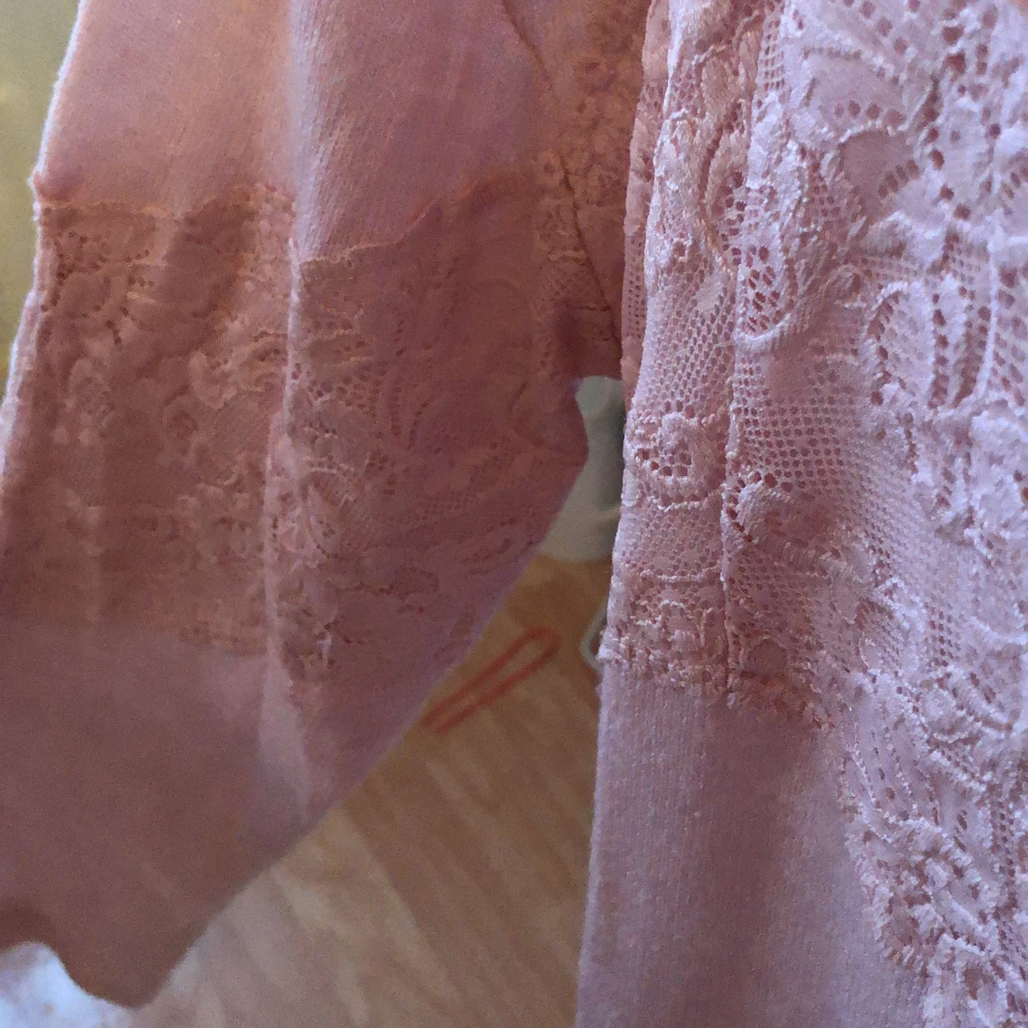 Ljusrosa stickad tröja - 91