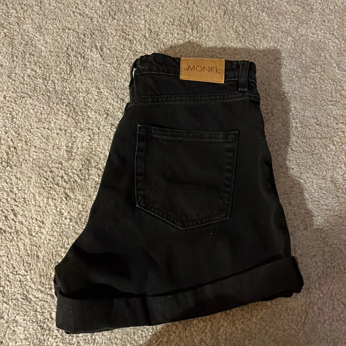 Höga jeansshorts 