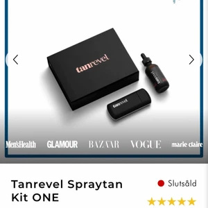 Tanrevel  - Säljer mitt tanrevel kit pga att jag it använder det längre!💘 tanning liquiden är tyvär slut men maskinen och laddaren funkar helt!! köpare står för frakt