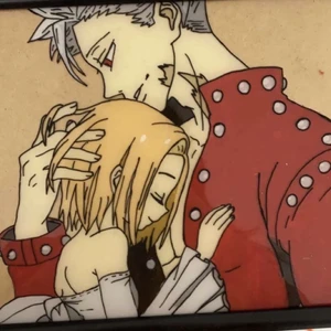 Seven Deadly Sins - Hej! Detta är en tavla på karaktärerna Elaine och Ban från Seven Deadly sins! (Sorry för kvaliten, dessa tavlor är nu min väns och hans kamera är ganska dålig xd) DMa mig om ni också vill ha tavlor, det går att ha med eller utan ram! 