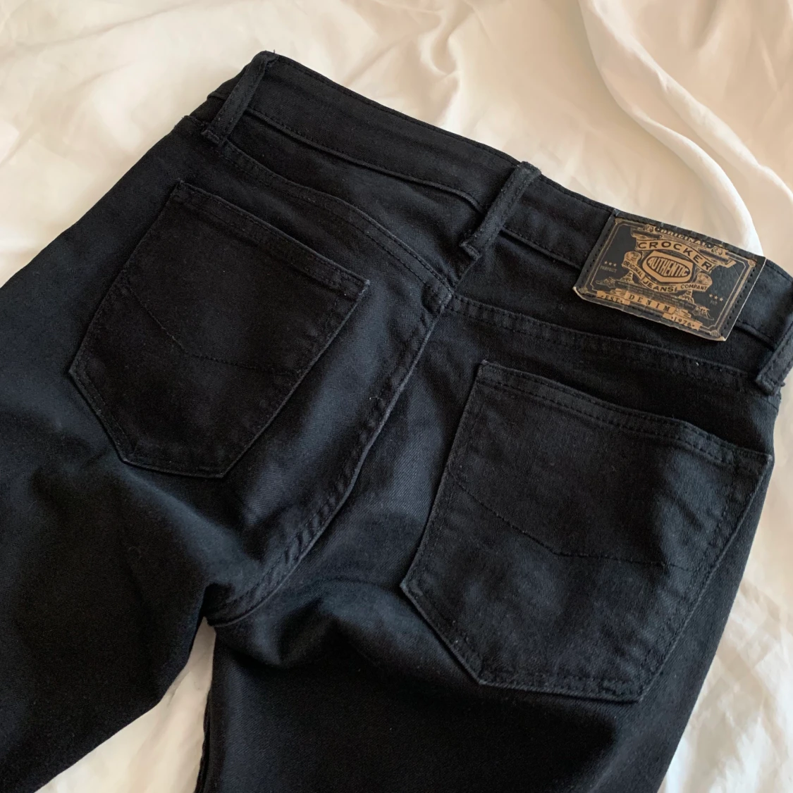 lågmidjade bootcut jeans - 90