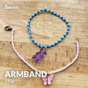 Armband  - Gummibjörn, Fjäril och sköldpadda armband, skriv vilken färg ni vill ha så fixar jag,