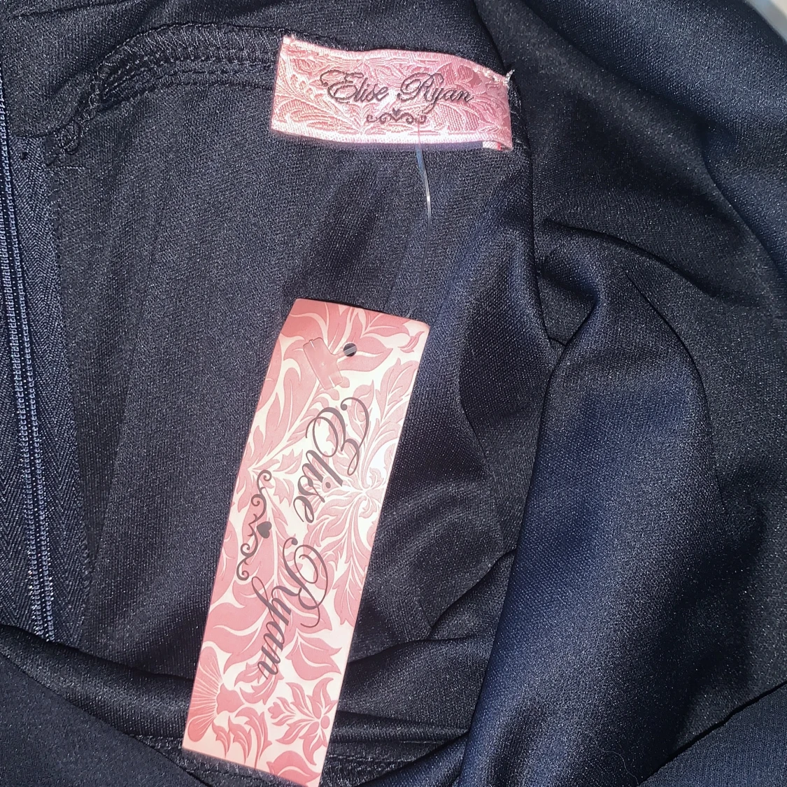 Lång marinblå klänning - 91