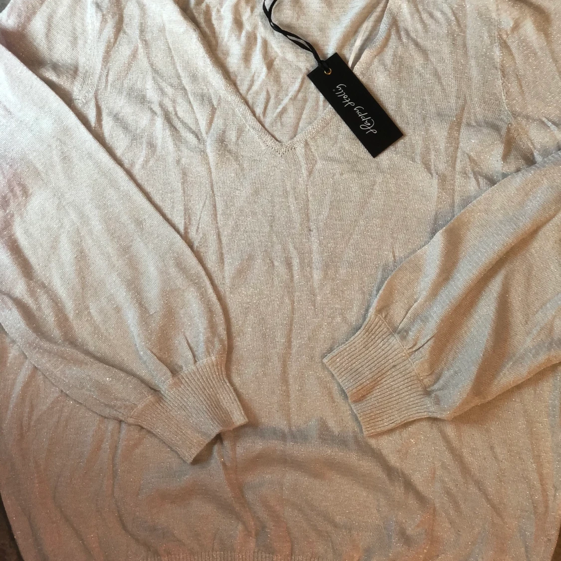 stickad glitter tröja - 90