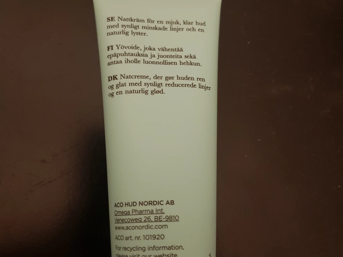 Aco Rebalancing Night Balm OANVÄND - 90