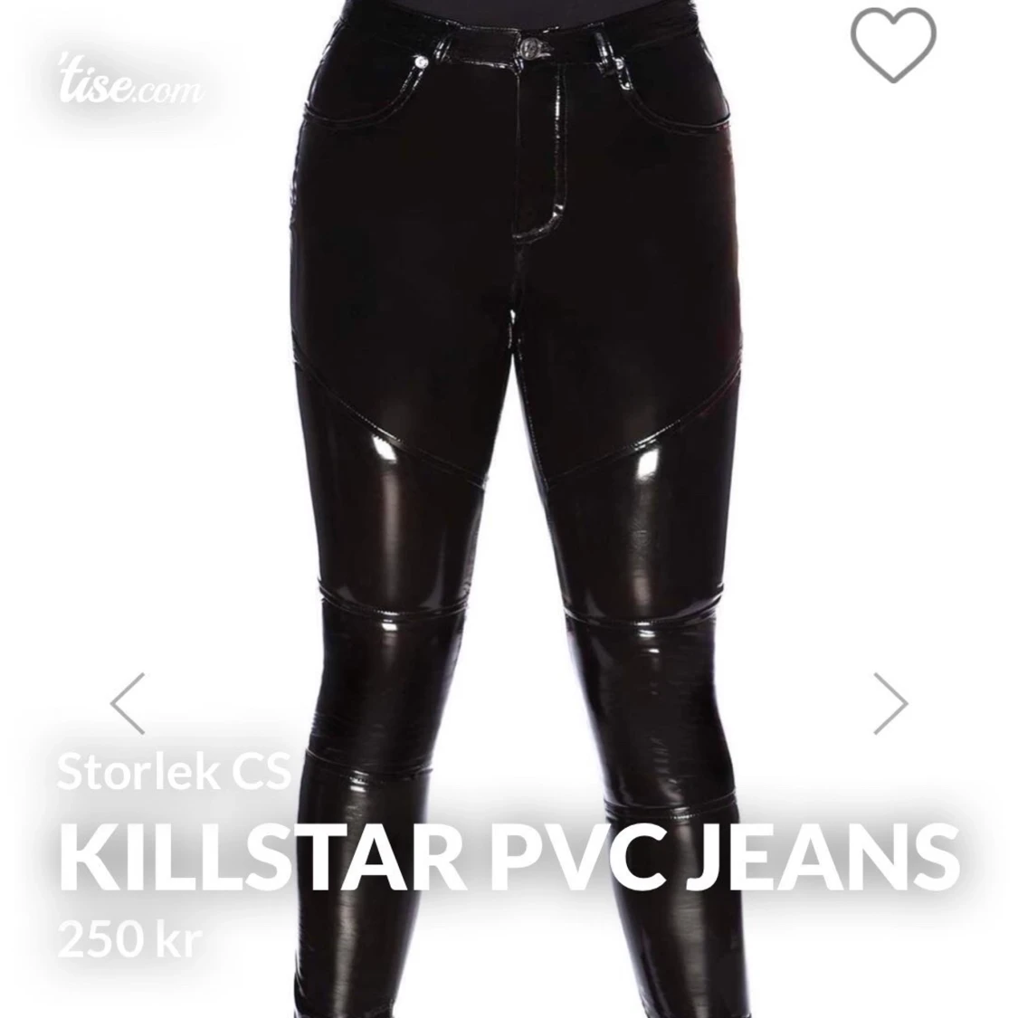 Killstar ”Daggers Gloss Jeans”Storlek XS