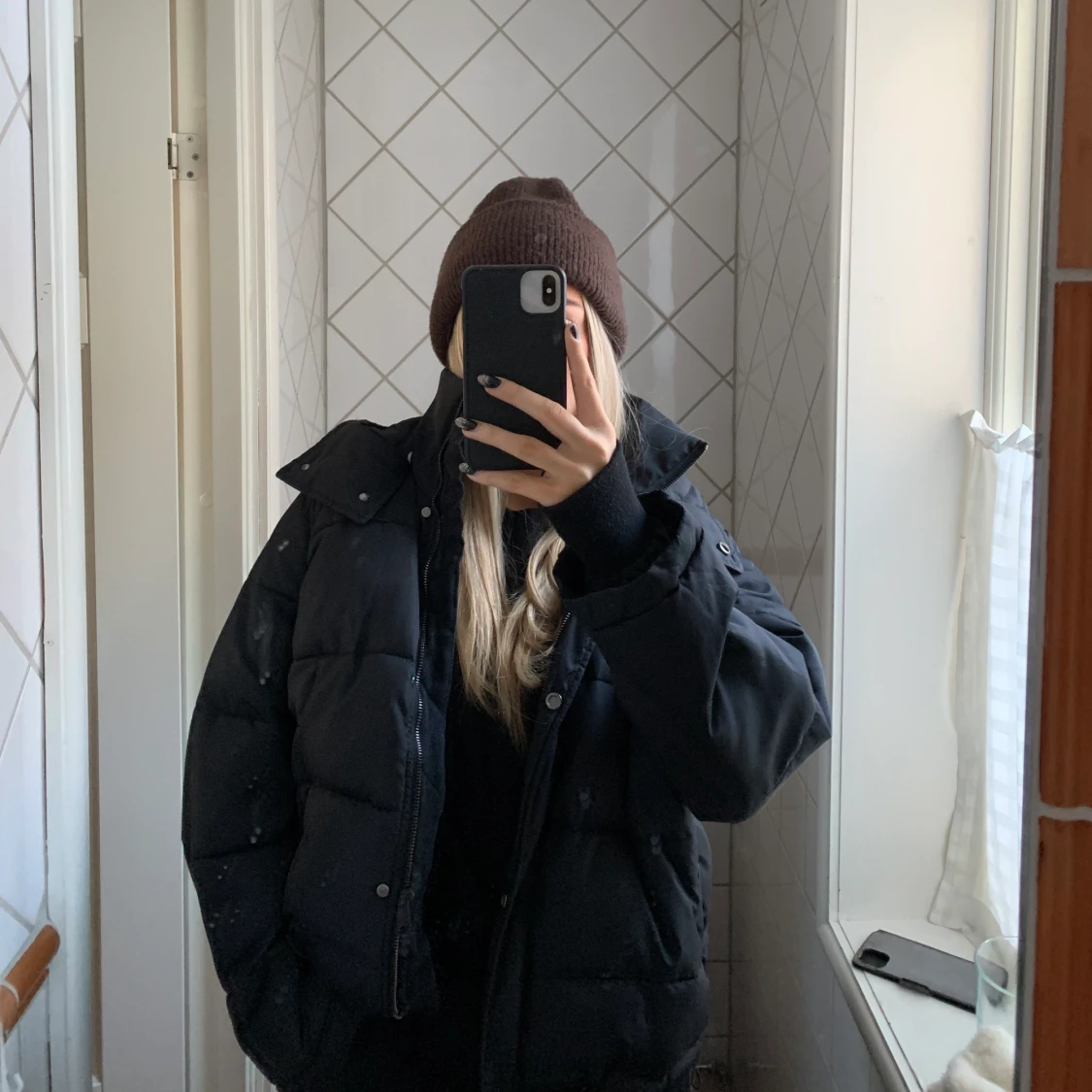 Svart vinterjacka  - 91