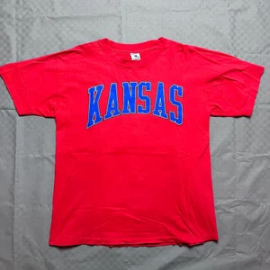 Vintage XL T-shirt - Vintage Kansas Jayhawks XLTshirt single stich 