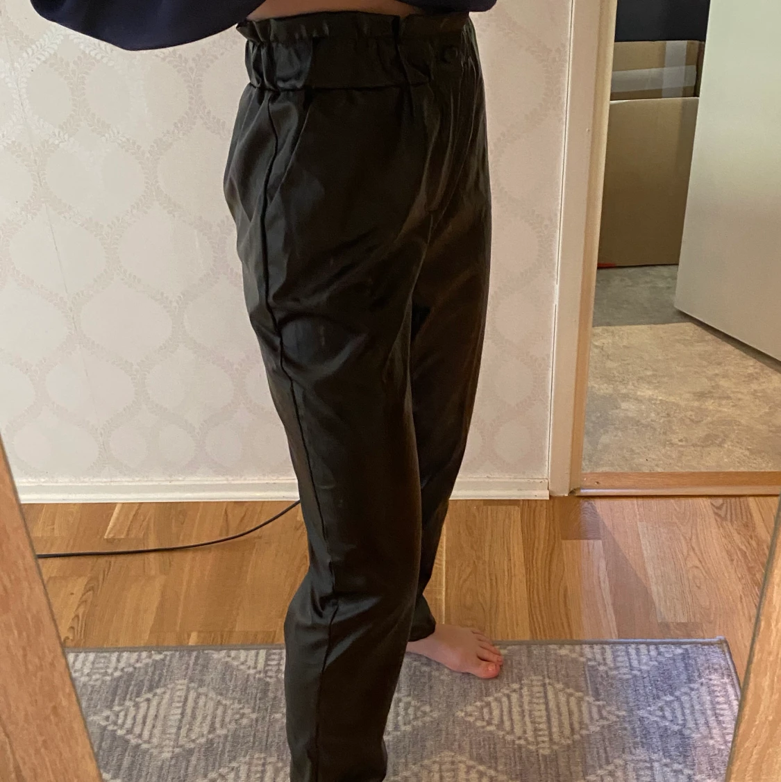 Läderbyxor i strl S