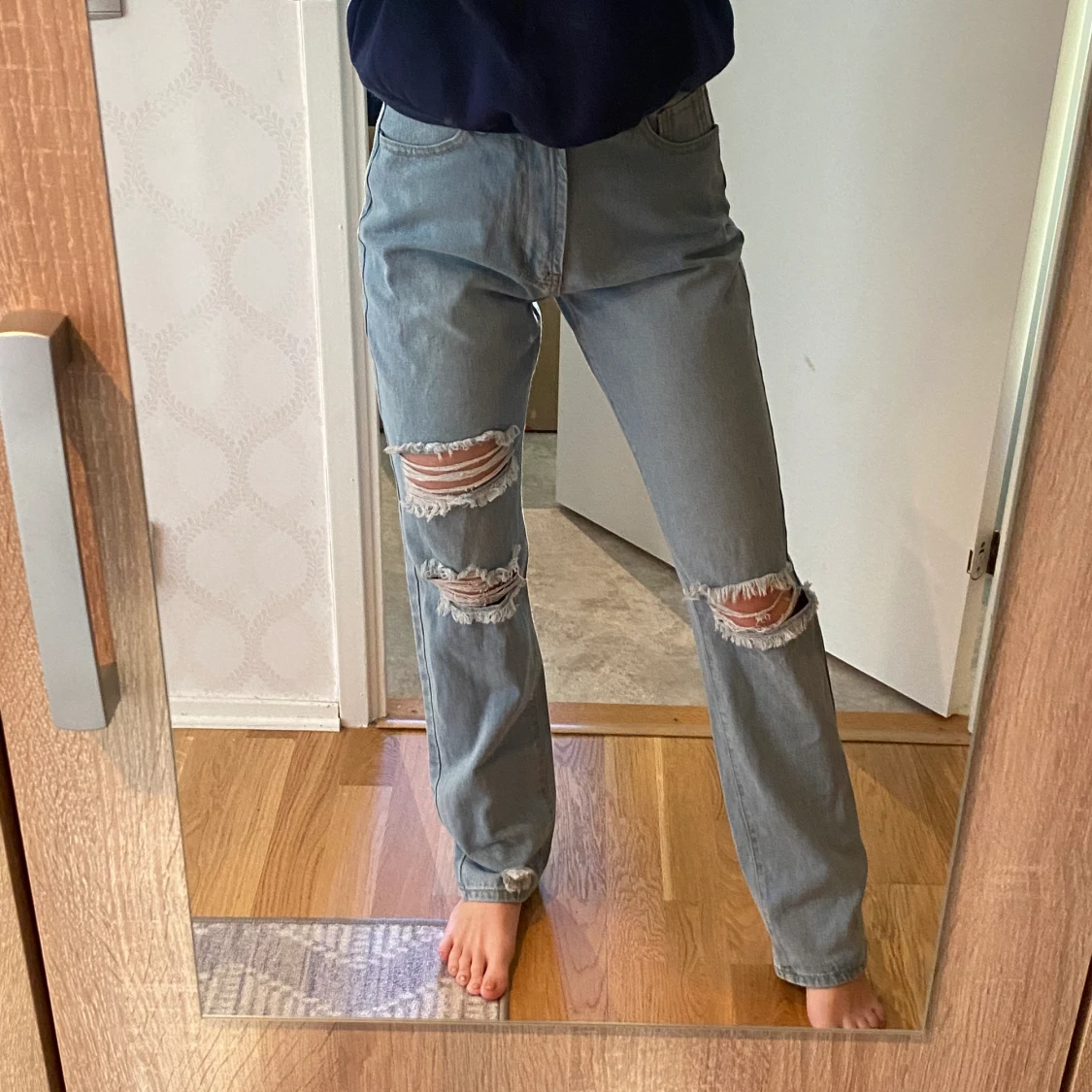 Blåa jeans i strl S