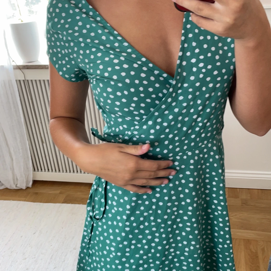 Grön klänning i st 38 - 91