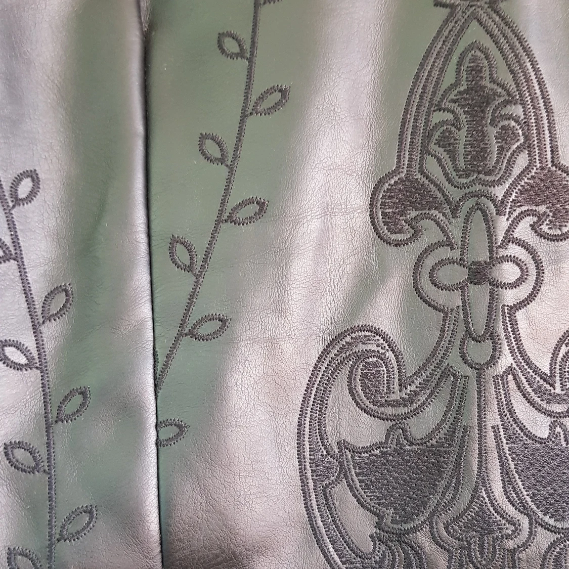 Zara topp i läder imitation. - 91