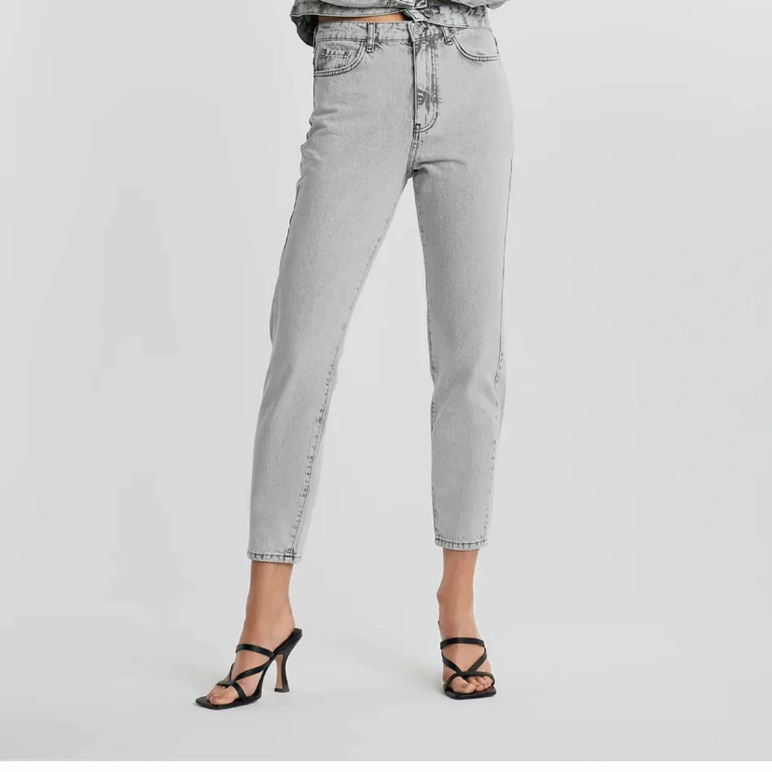 Gina mom jeans grå - 91