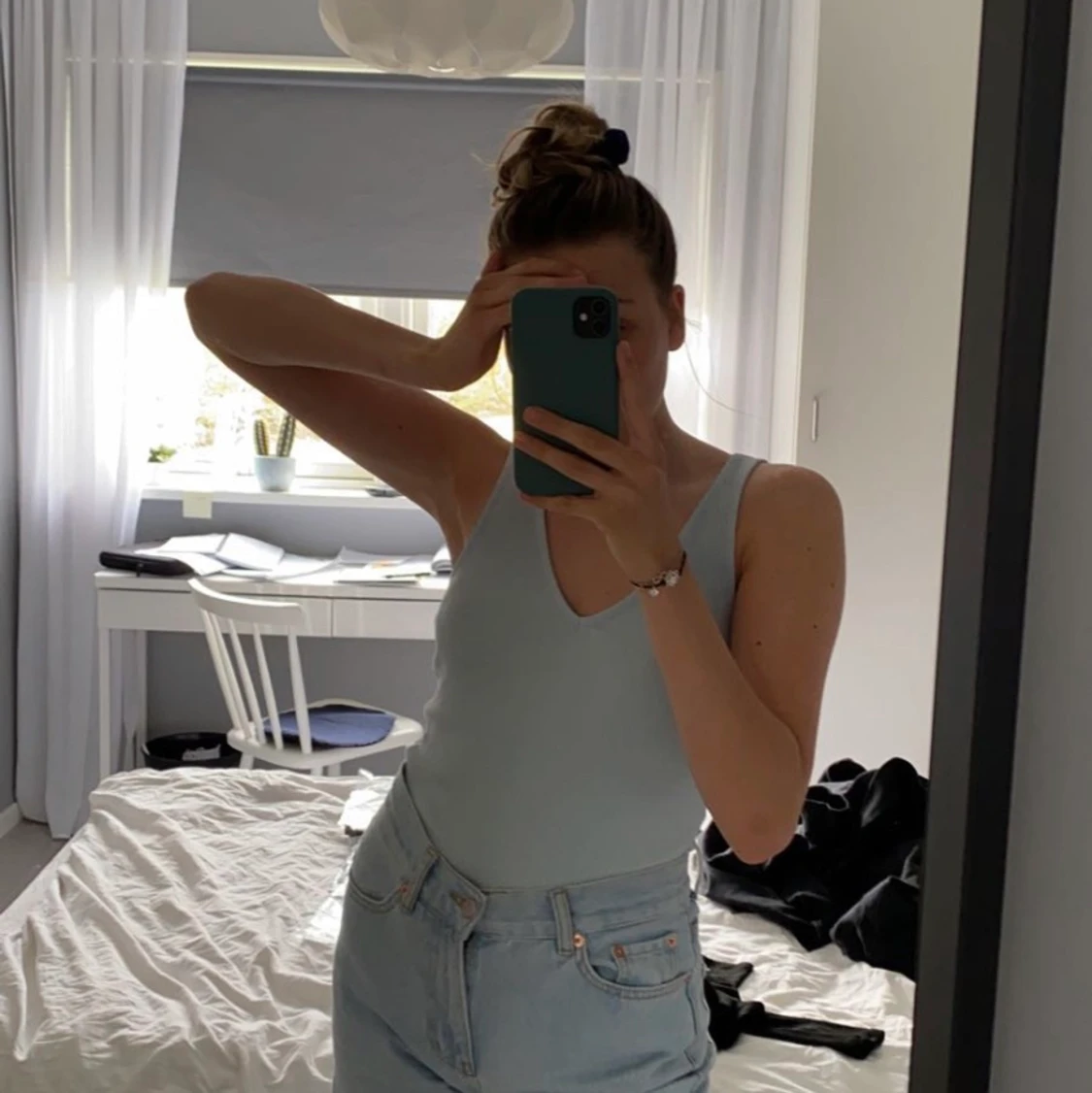 Ljusblått linne - 91