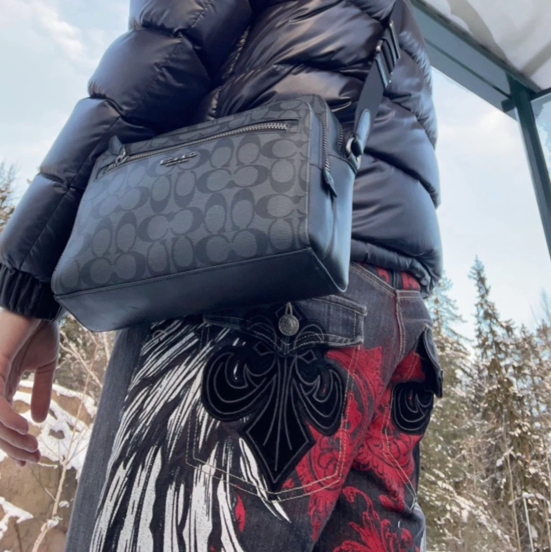 Raw denim byxor 32/32