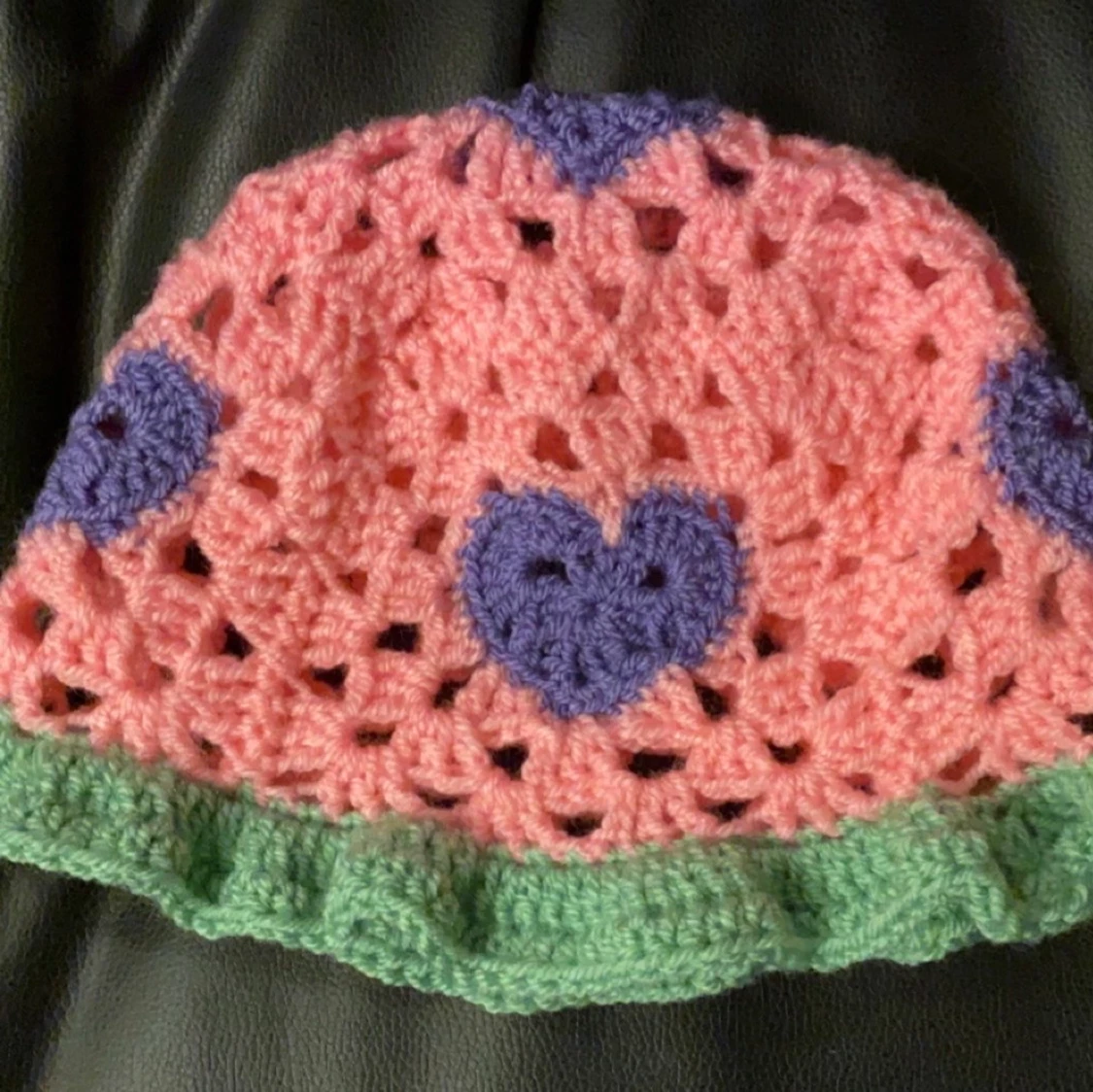 Hemmagjord virkad fiskehatt💗 - 91