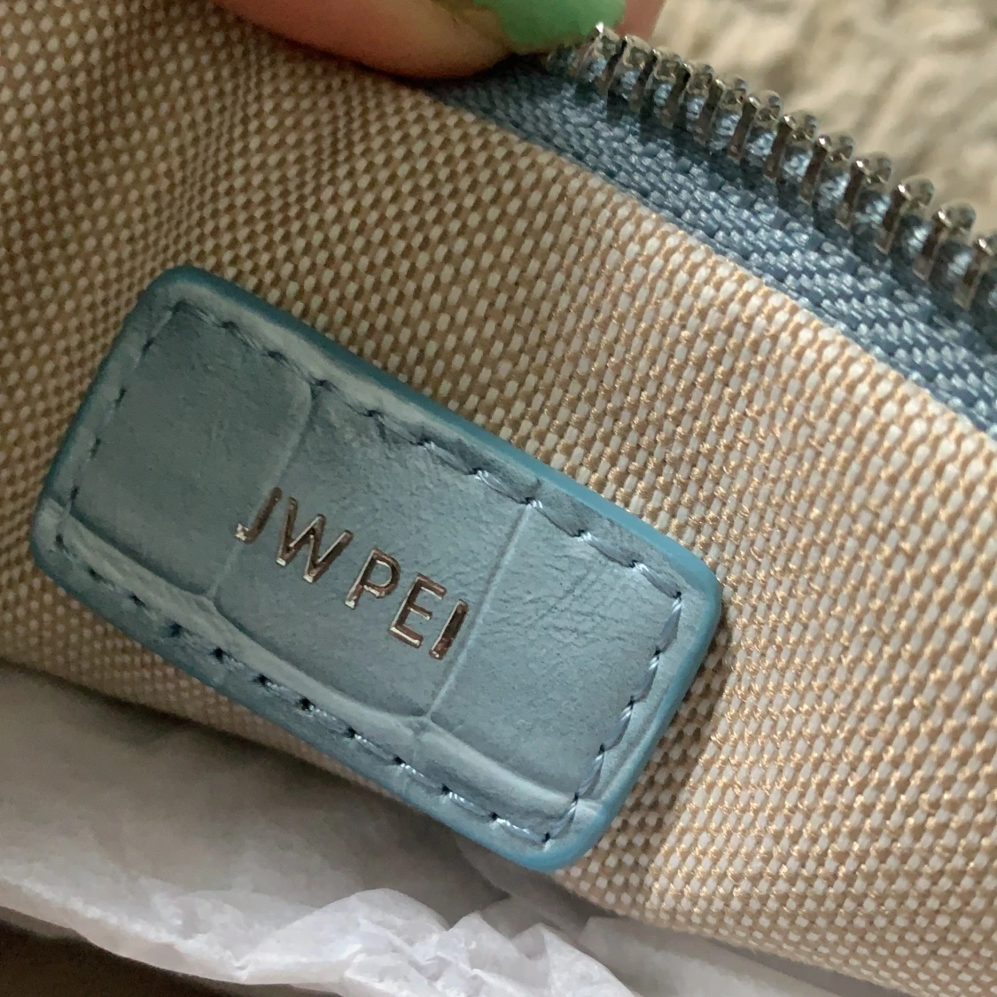 Blå Baguette Bag - 90