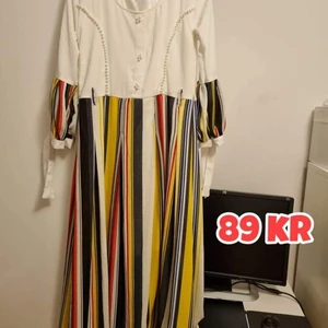 Long Dress - White and yellow long dress