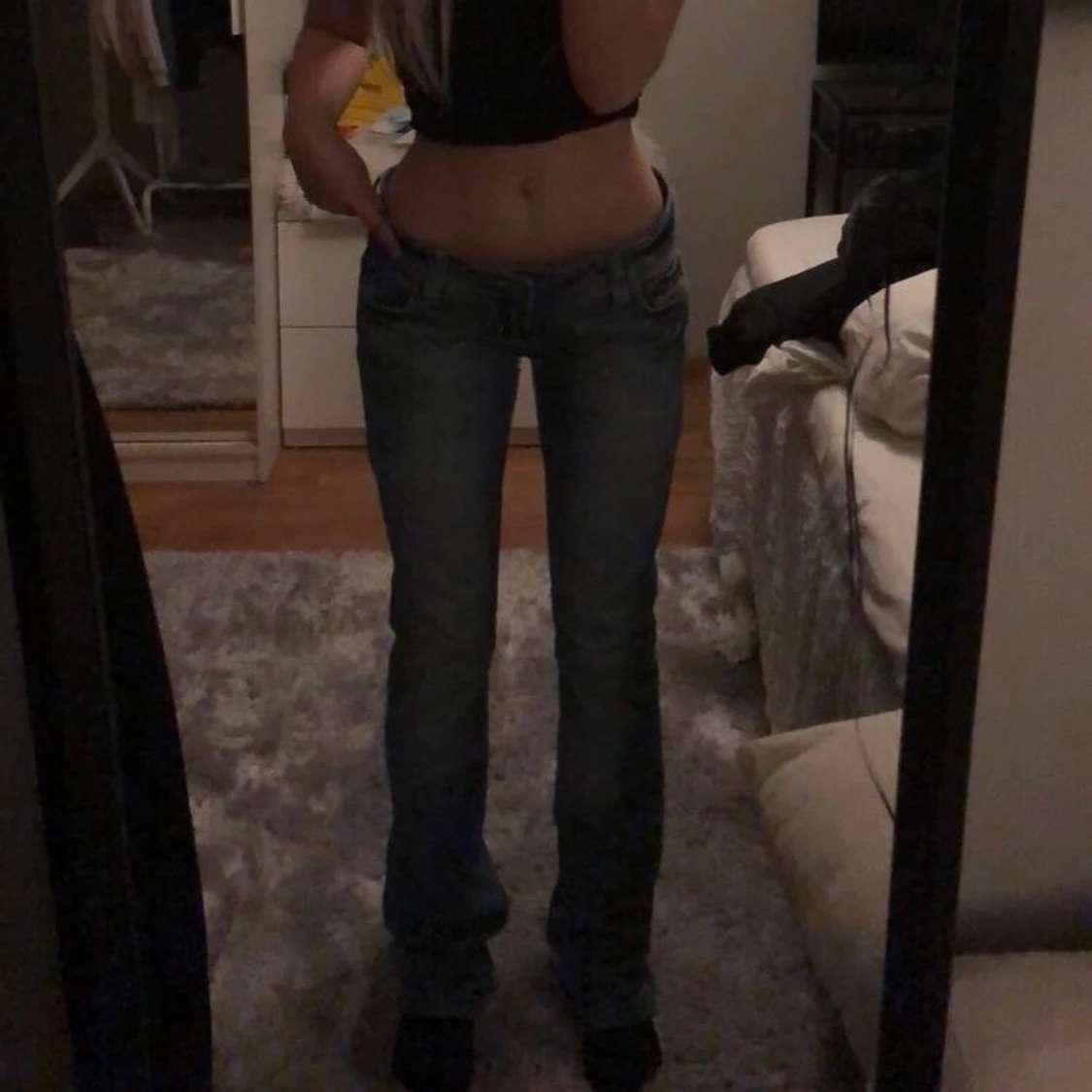 Lågmidjade jeans
