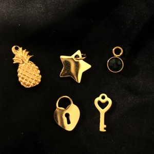 Berlocker - Dessa berlocker är som finns inne just nu. Dessa kan användas på antingen örhängen eller berlockarmband. 