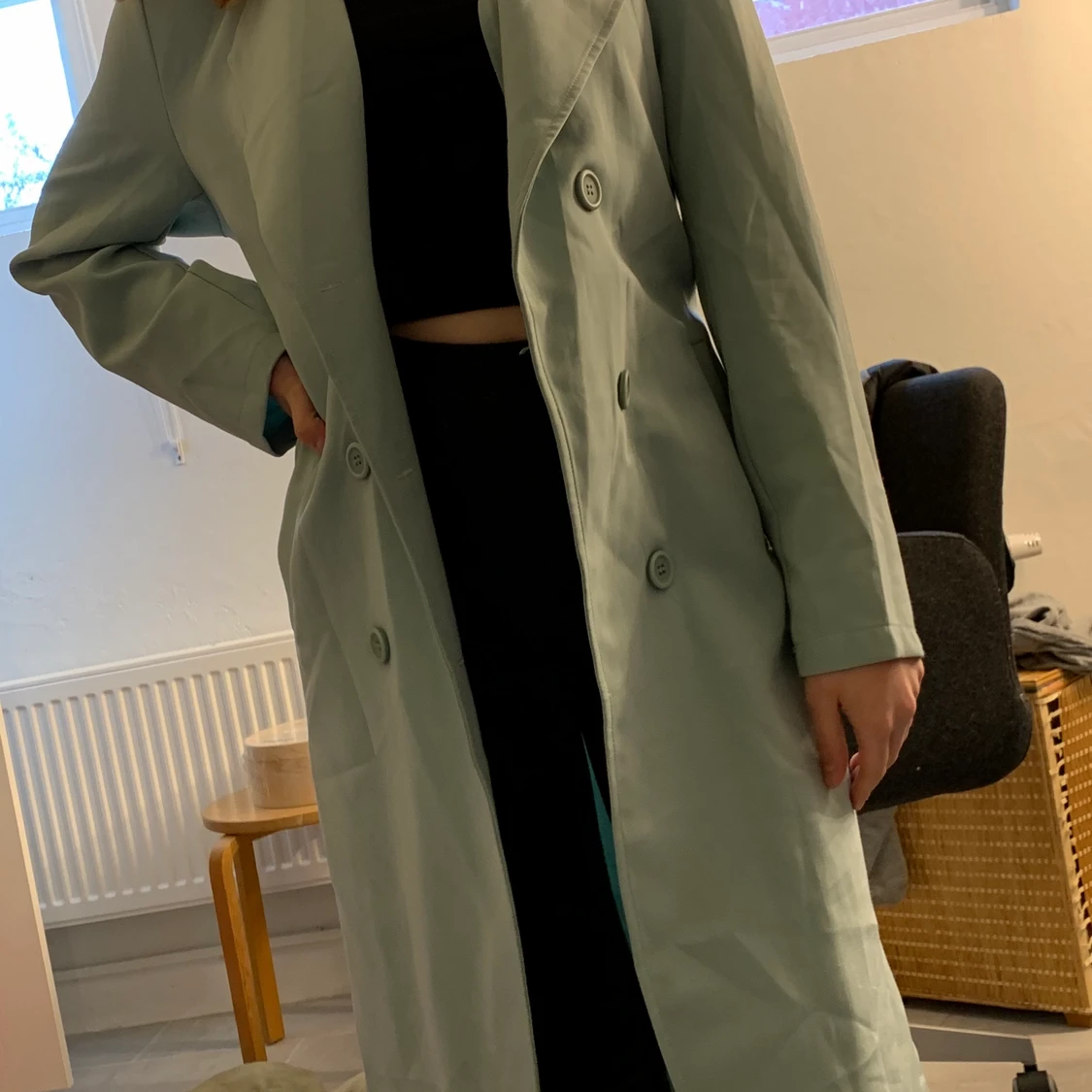 Mintgrön vårkappa!