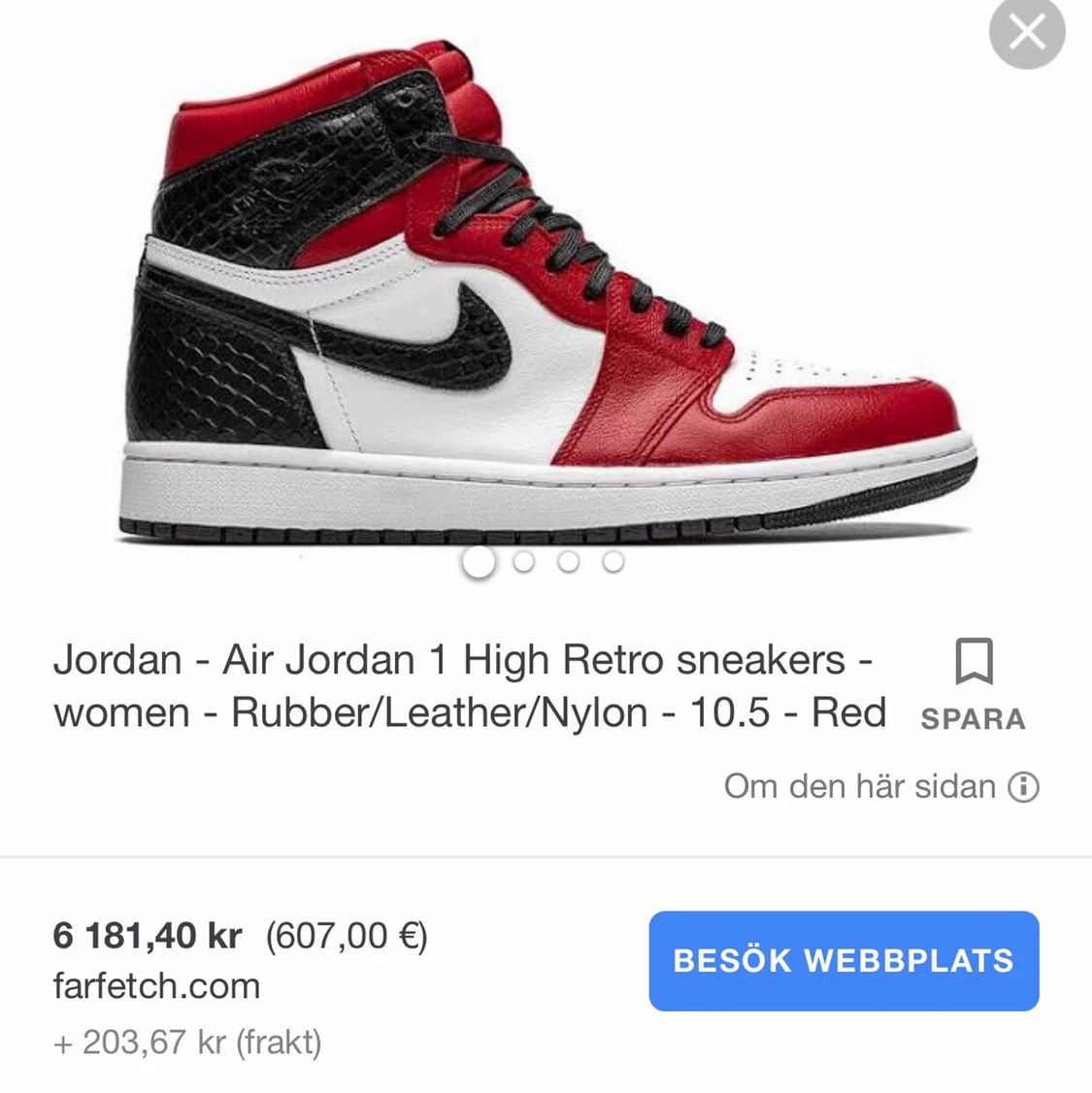 Jordan 1 high satin snake Chicago  - 91