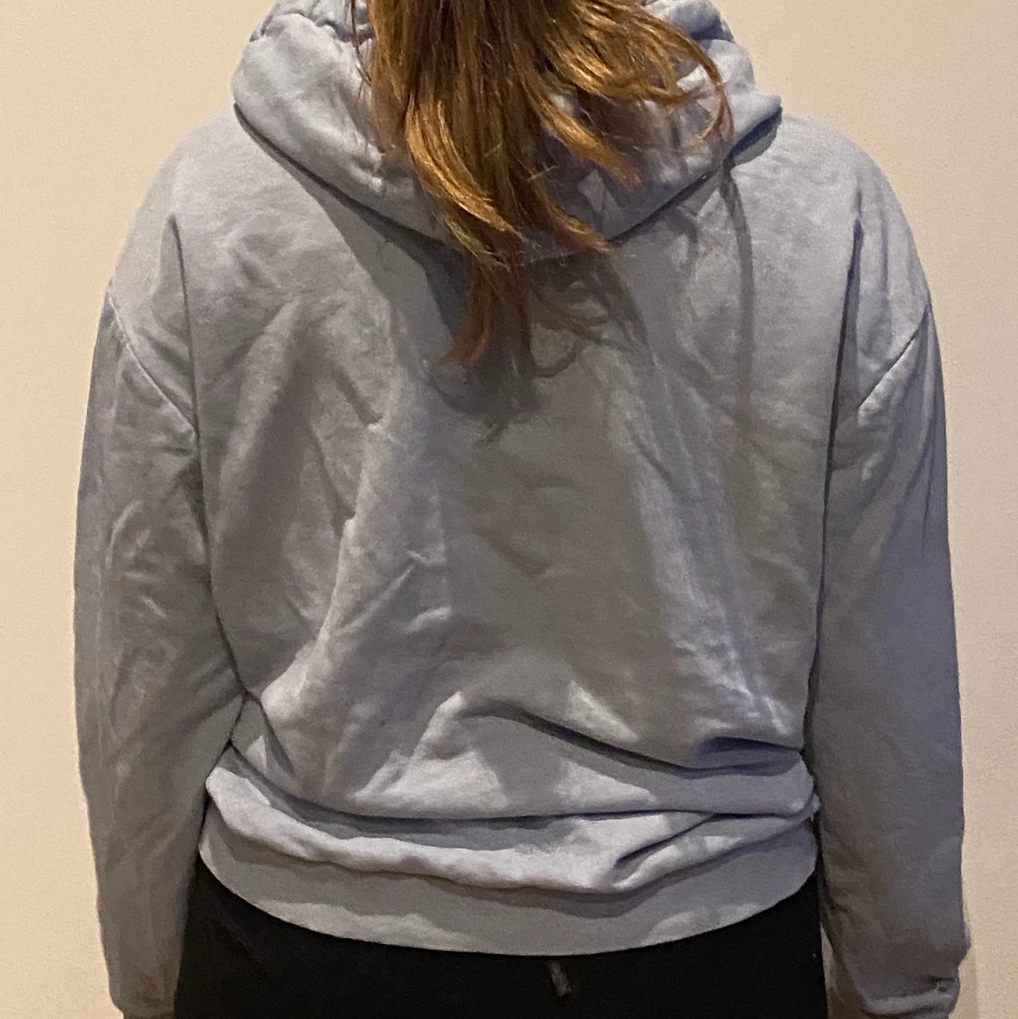 Babyblå hoodie  - 90