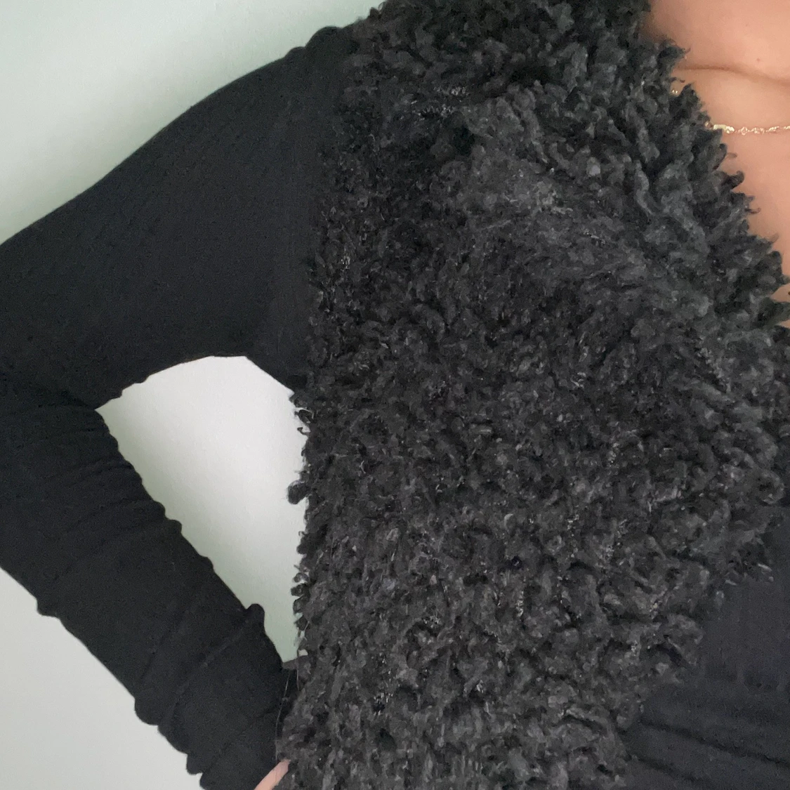 Faux pälsväst  - 91