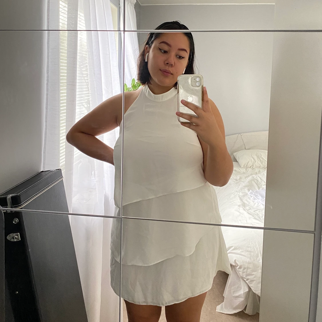 H&M vit klänning Storlek 42