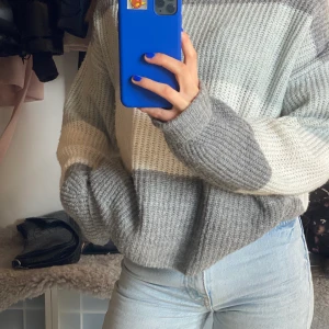 stickad tröja - stickad tröja från nakd, stl xs. 