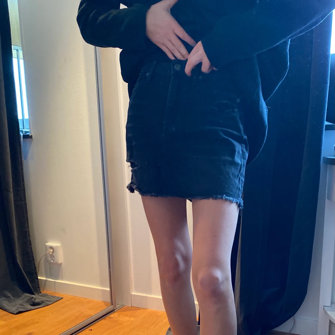 Svart jeanskjol - 90