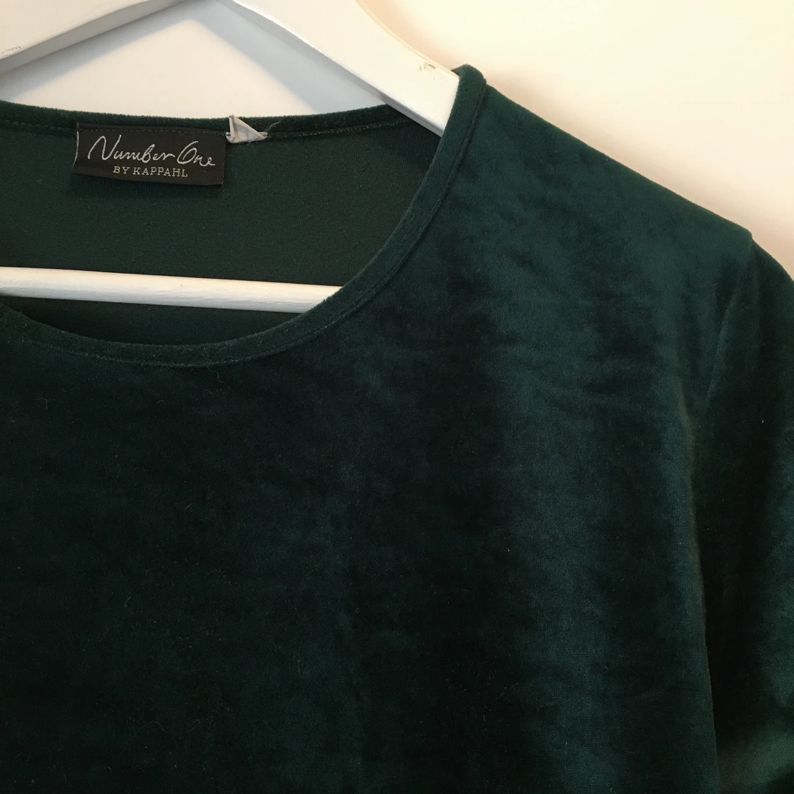 skogsgrön sammetströja - 90