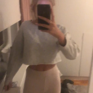 Tröja köpt från zara  - Tröja köpt på zara. Kroppad sweatshirt grå. Möts på Östermalm 