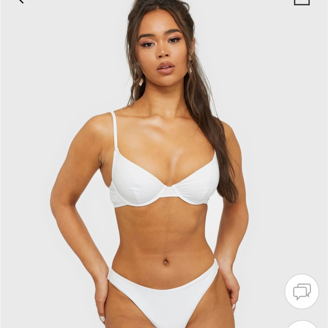Vit Bikini Överdel - 90