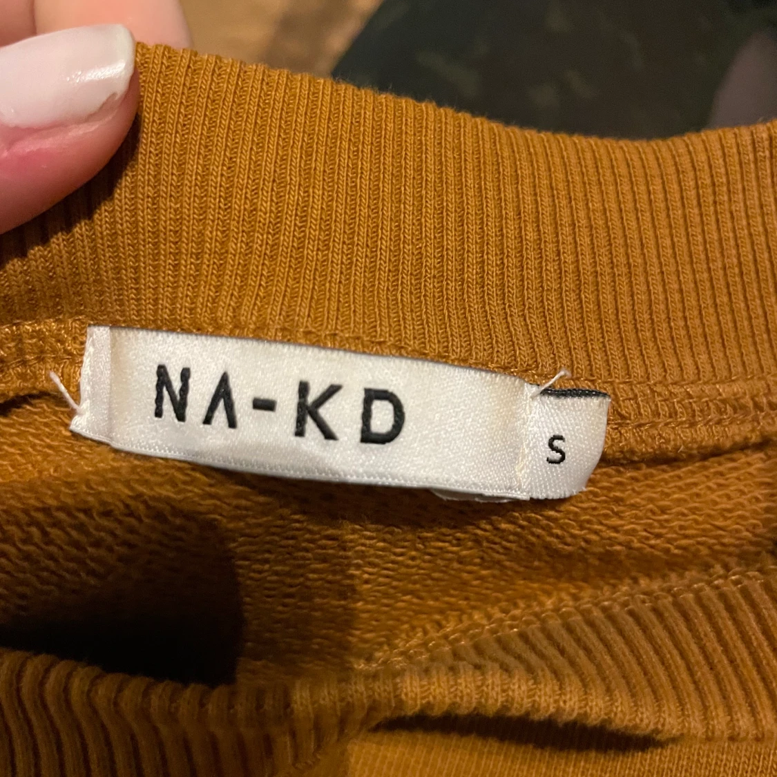 Rostfärgad sweatshirt na-kd  - 91