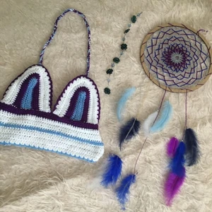 Crop top hair pin and Dreamcatcher  - All of them are handmade 