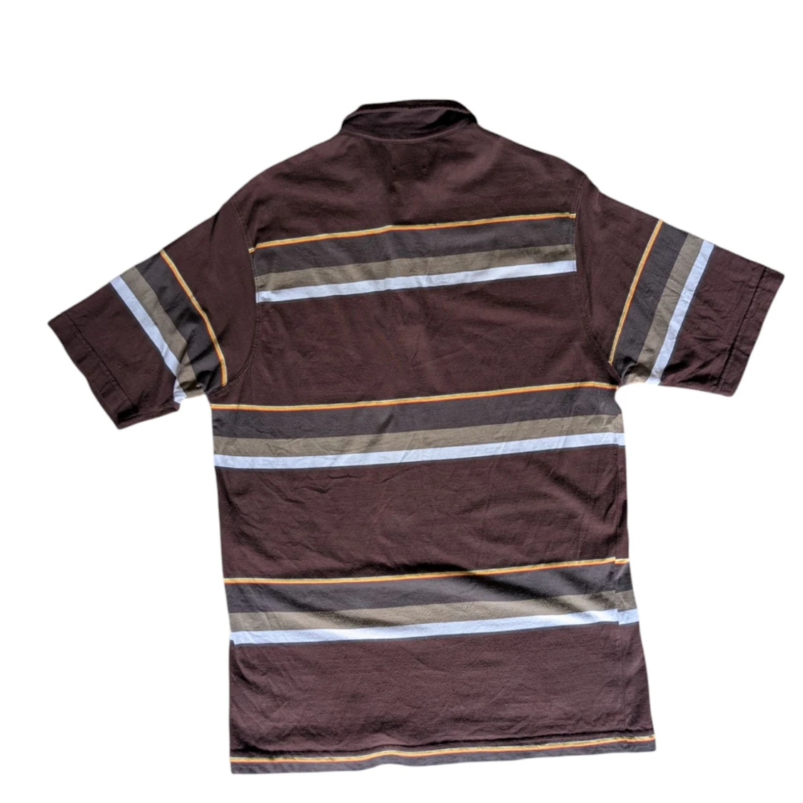 Brun randig pikétröja från Stussy - 1