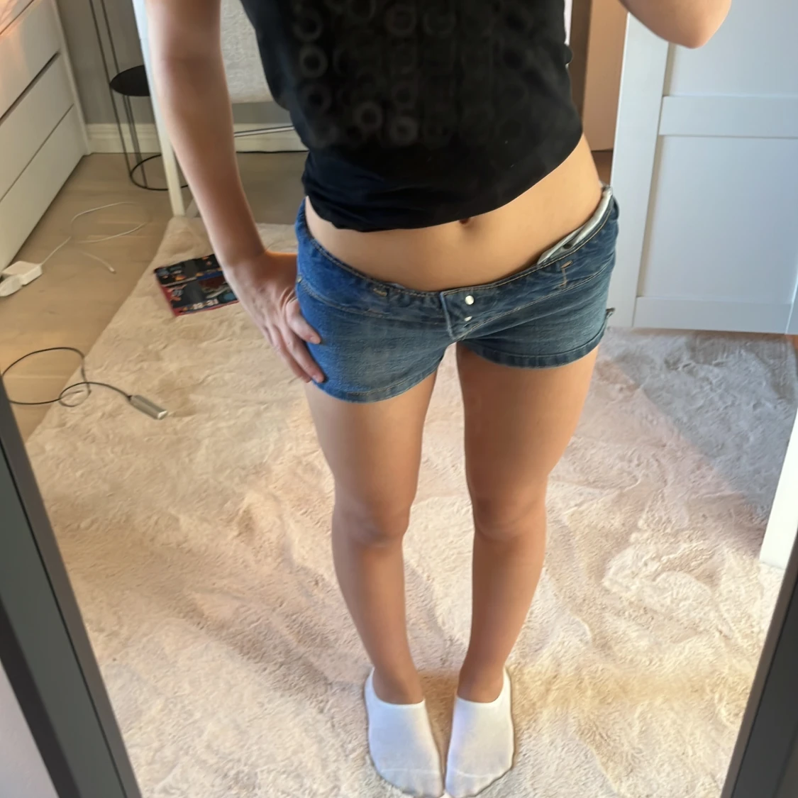 Blå jeansshorts från Blue Spice - 1