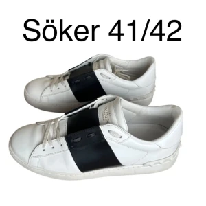 Söker nya valentinos vilken färg som helst  - Helst nya valentinos/eller fakes kan funka med 9 av 10 skick priset jag är redo för att spendera max 1200 kr helst 1000 söker med storleken 41 men kan funka med 40,5 eller 42