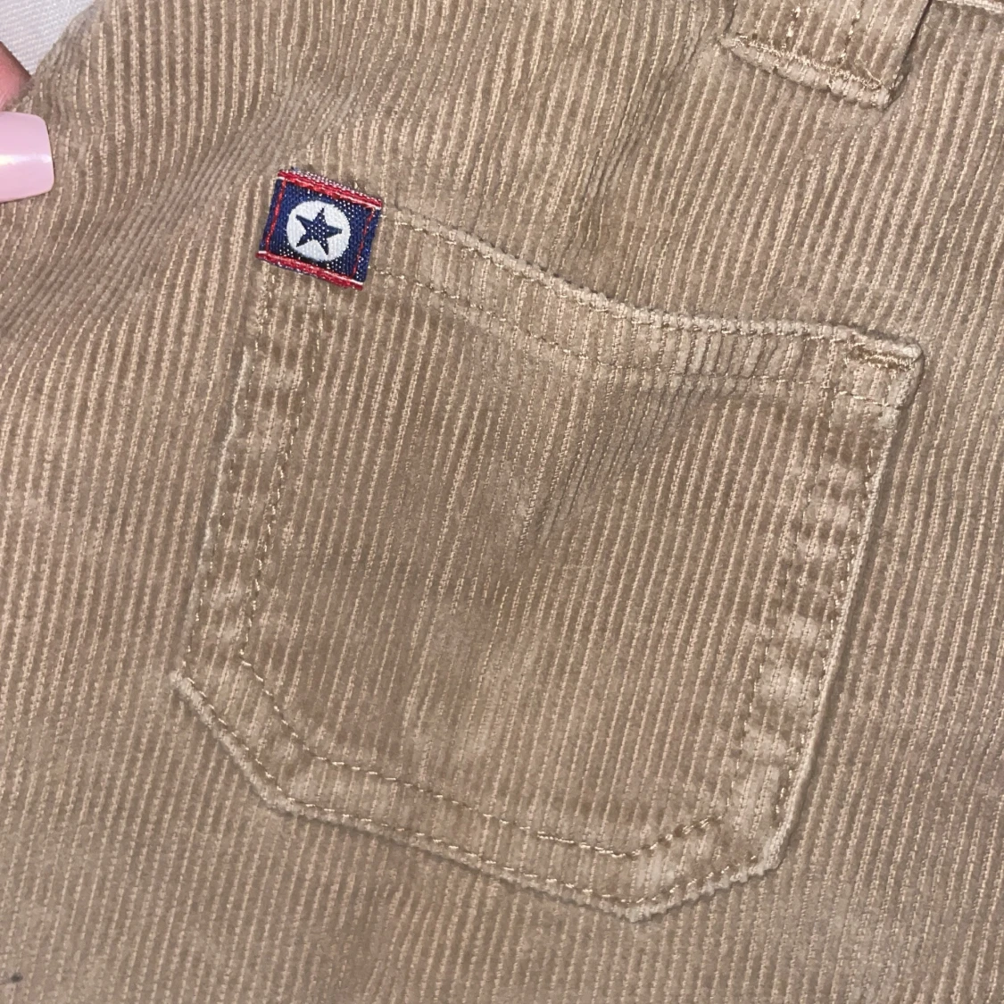 Beige manchesterkjol från Crocker - 3